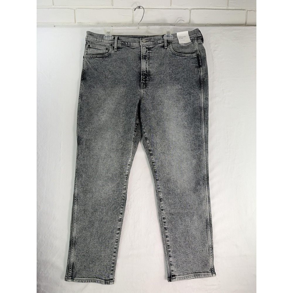 Gap‎ Vintage Slim High Rise Jeans Mens 35x30 Gray Wash Tapered Leg Denim